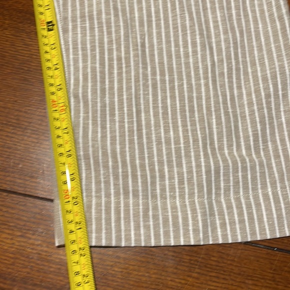 NWT Beachlunchlounge Margot Striped Linen Blend Wide Leg Cropped Pants, Med - Picture 6 of 8